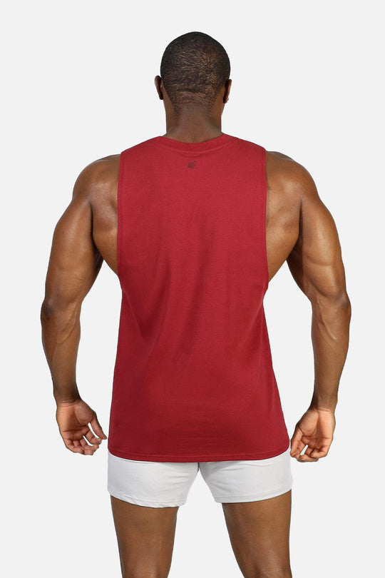 Apollo Men's Sleeveless Training Tee - Crimson Red