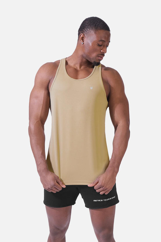 Dri-Fit Workout Bodybuilding Stringer - Khaki - Jed North