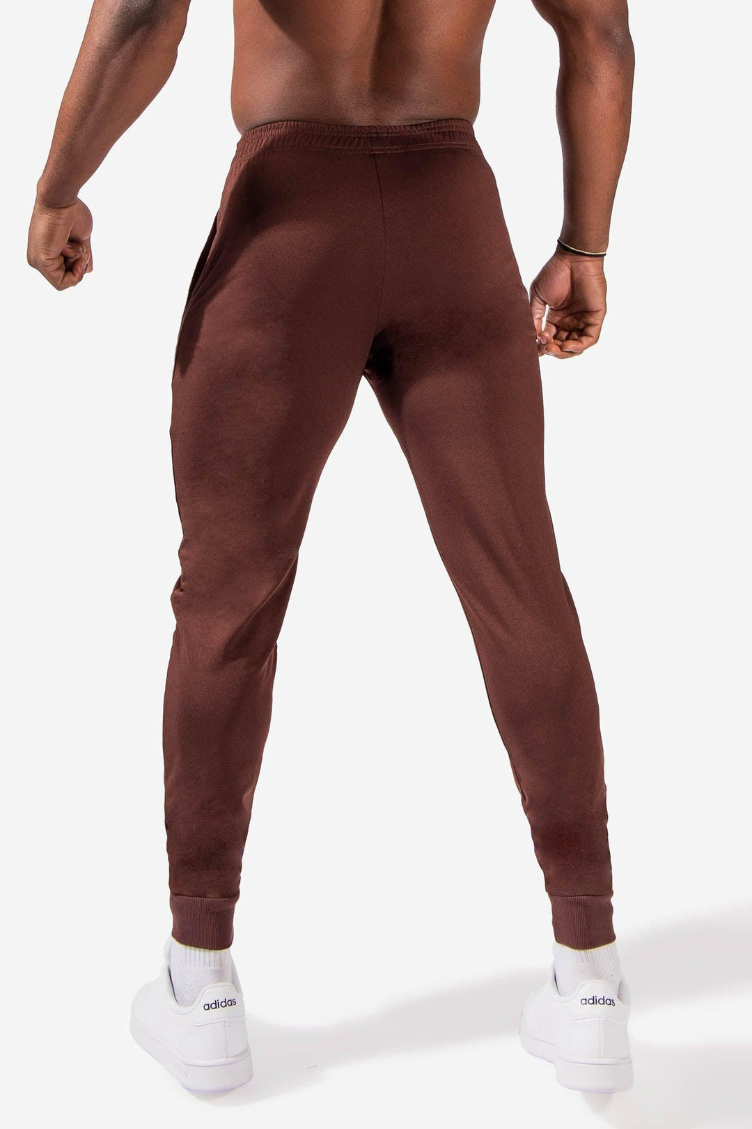 Men's Fitted Tapered Joggers - Brown JN-JOG Jed North
