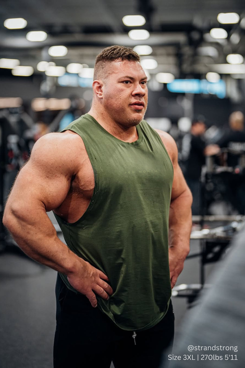 Apollo Men's Sleeveless Training Tee - Olive