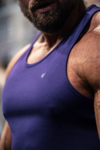Fast-Dry Bodybuilding Workout Stringer - Violet - Jed North