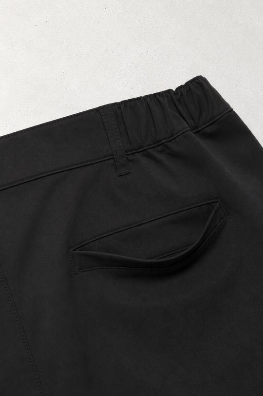 Flex Waist Chino Shorts - Black