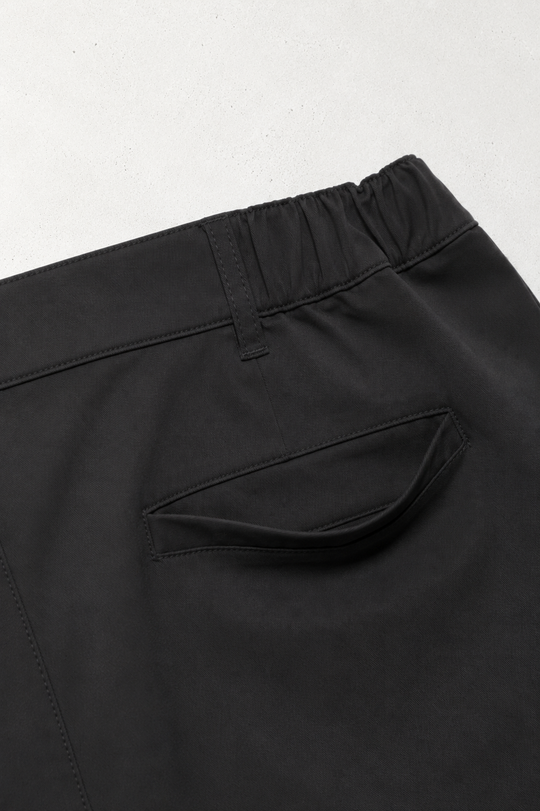 Flex Waist Chino Shorts - Black