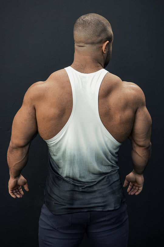 Classic Bodybuilding Racerback Stringer - Black Ombre
