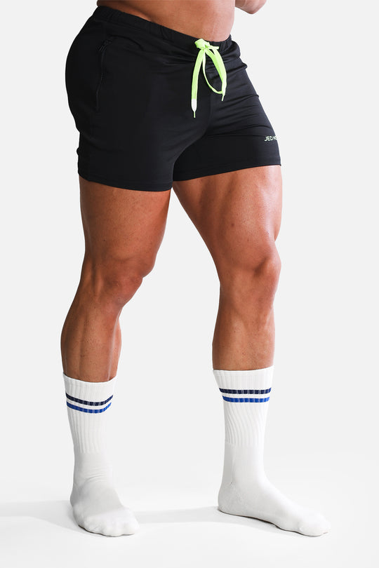 Men's Striped Crew Socks - Blue and White