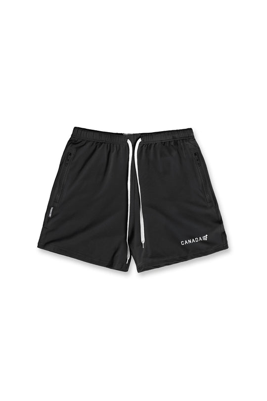 Agile Bodybuilding 4'' Shorts w Zipper Pockets - Canada Logo