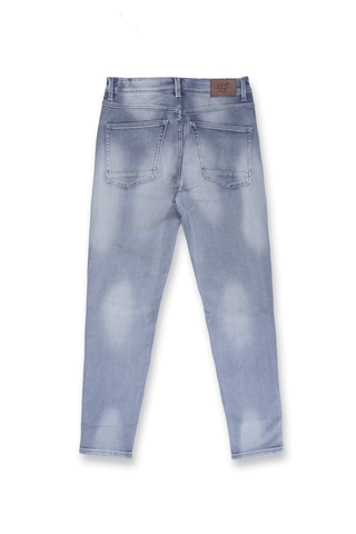 Men's Premium Fitted Stretchy Jeans - Faded Blue