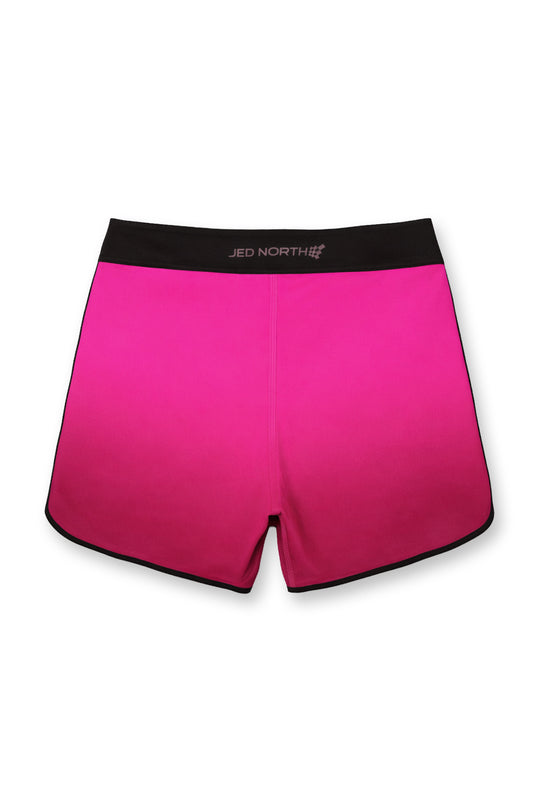 Men's Physique Board Shorts  - 15" Athlete Cut - Electric Crimson