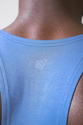 Classic Bodybuilding Racerback Stringer - Blue - Jed North