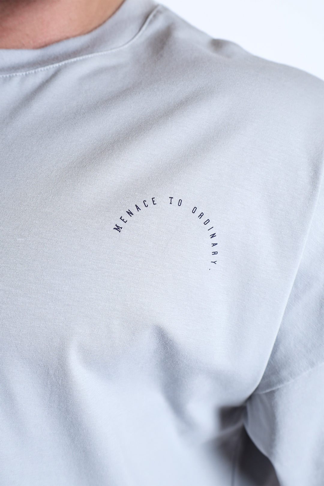 Energy Oversized T-Shirt - Gray Menace to Ordinary