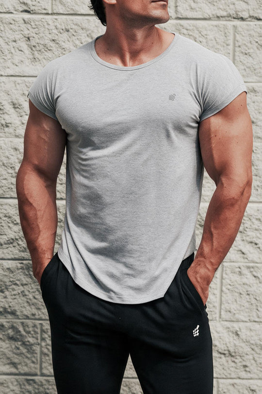Evolve Cap Sleeve Muscle T-Shirt 2.0 - Light Gray