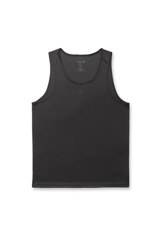 Alpha Microfiber Fast-Dry Gym Tank Top - Obsidian Black