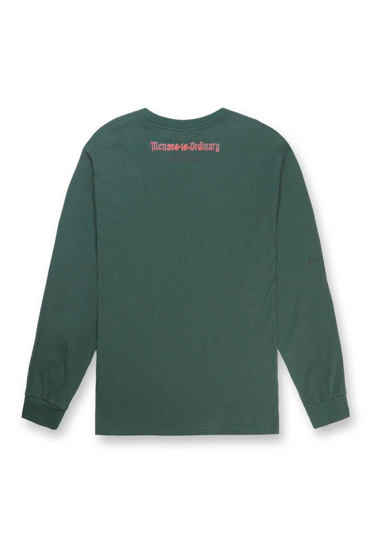 Retro Gym Long Sleeve T-Shirt - Dark Green - Jed North