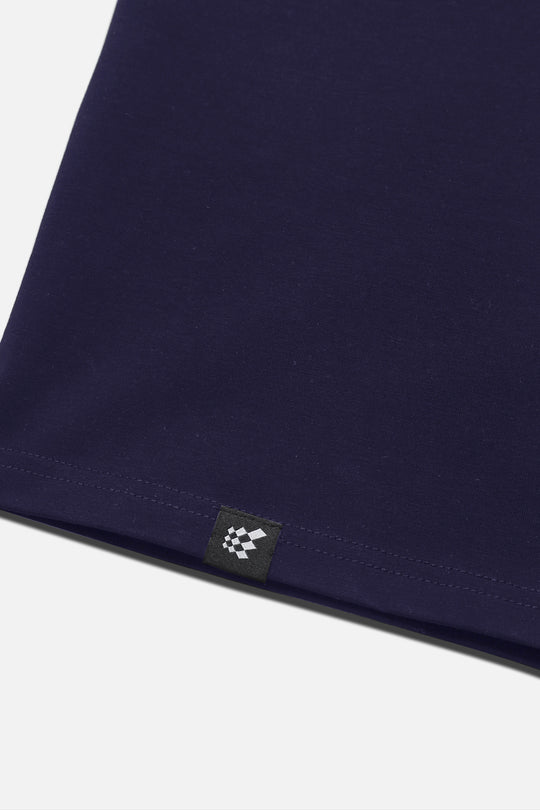 V Neck Muscle-Fit T-Shirt - Navy