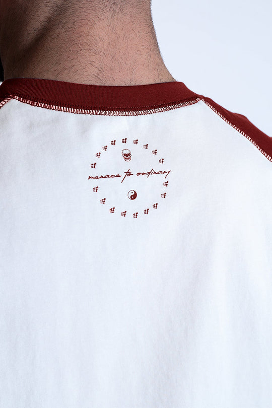 Raglan Sleeveless Tank Top - Brick Red