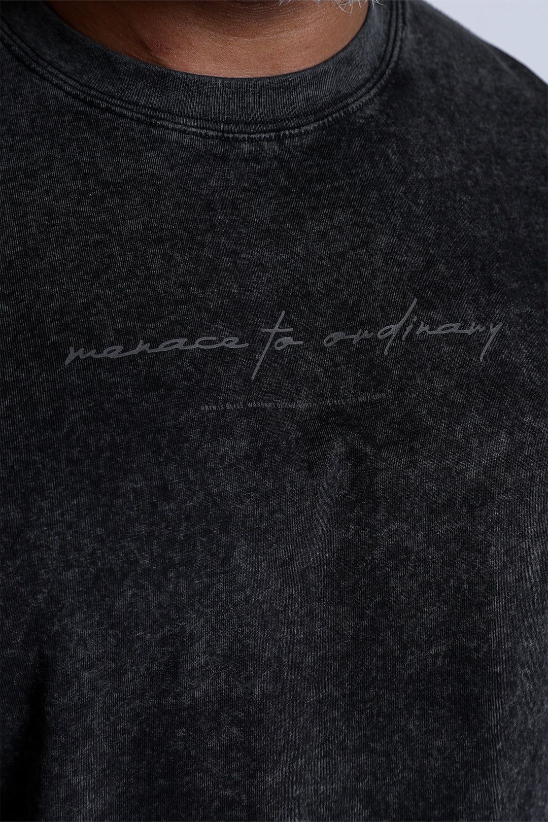 Vintage Wash Long Sleeve T-Shirt - Black