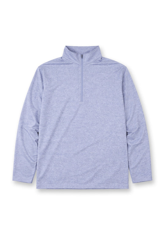 Quarter-Zip Training Long Sleeve - Heather Blue