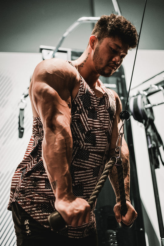 Graphic Muscle Stringer - USA Flag