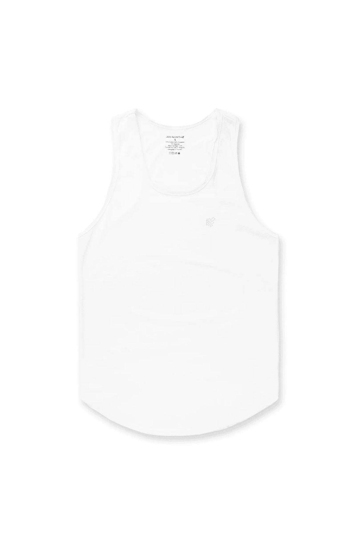 Vital Raw-Hem Tank Top - White