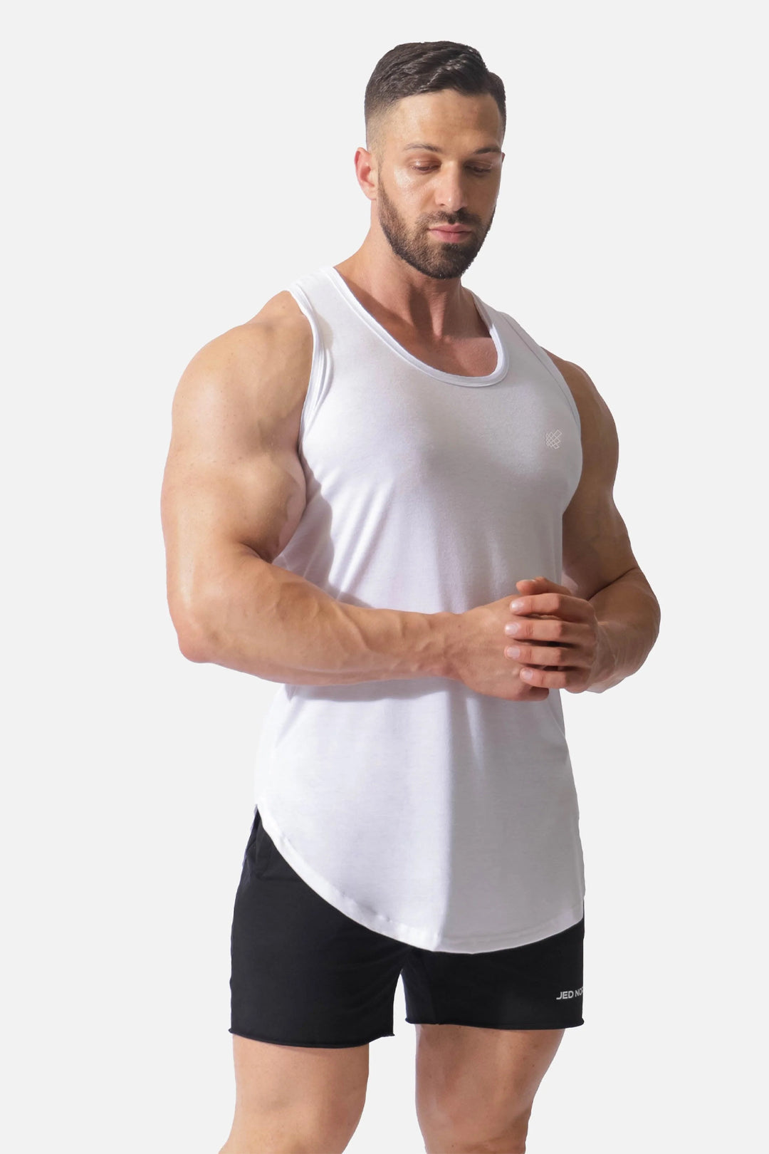 Vital Raw-Hem Tank Top - White