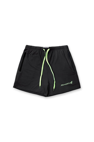 Agile Bodybuilding 4'' Shorts w Zipper Pockets - Black - Jed North