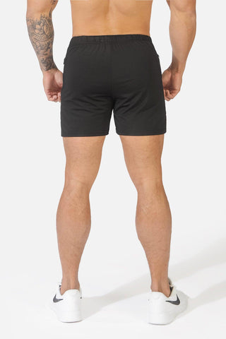 Agile Bodybuilding 4'' Shorts w Zipper Pockets - Black - Jed North